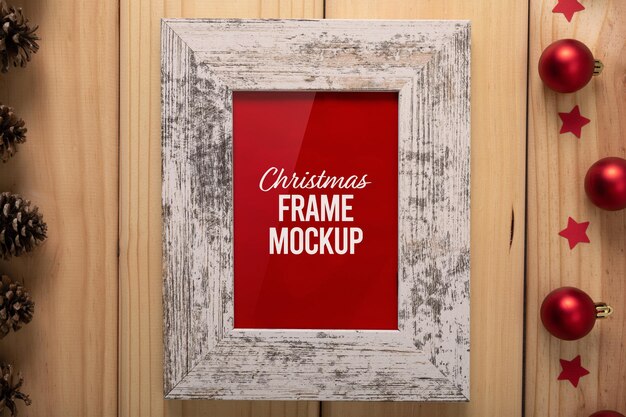christmas frame mockup