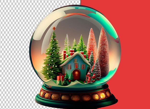 PSD christmas globe concept