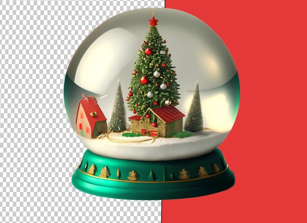 Christmas globe white