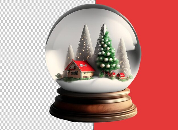 Christmas globe white