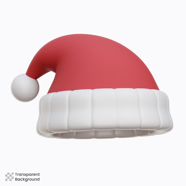 Illustrazioni di icone 3d del cappello di natale