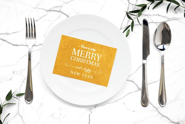 christmas holiday greeting design mockup