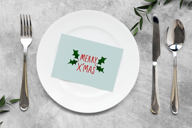 christmas holiday greeting design mockup