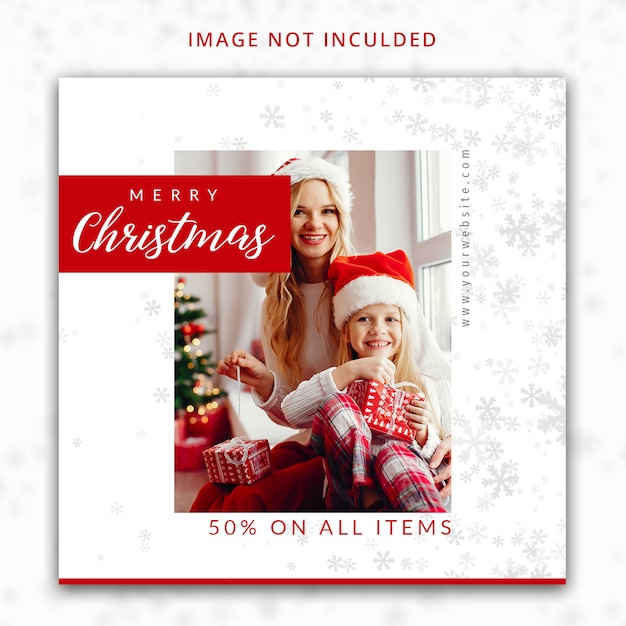 PSD christmas instagram post template