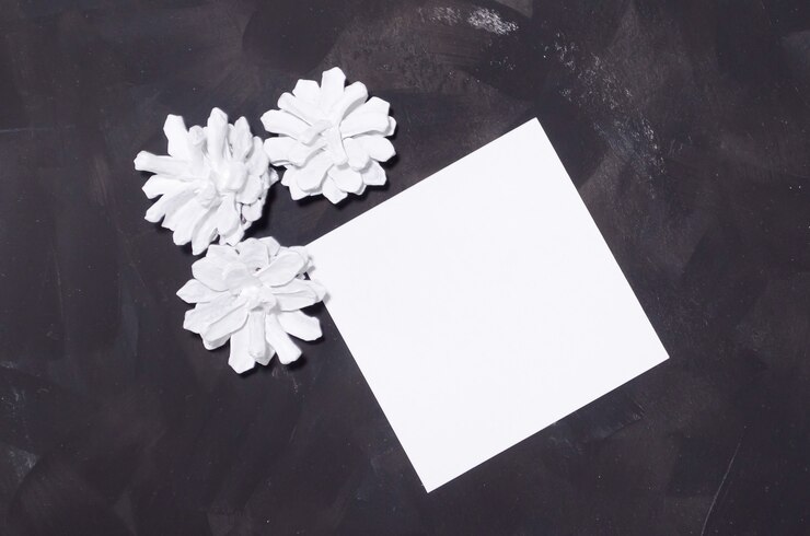 PSD christmas  mockup square card 