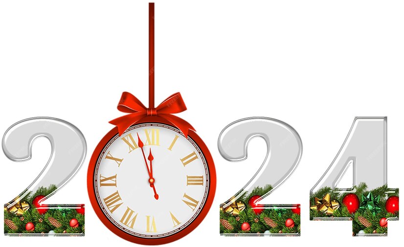 Premium PSD Christmas new year's day 2024