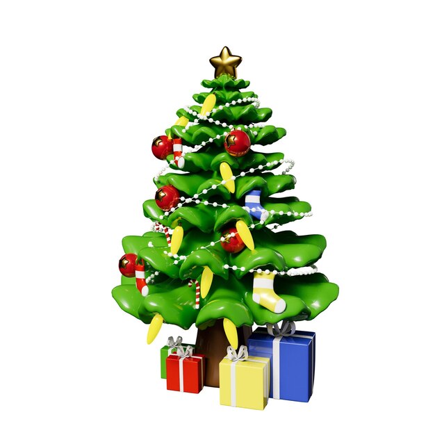 PSD christmas object 3d illustration