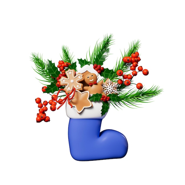 PSD Рождественский объект 3d иллюстрация