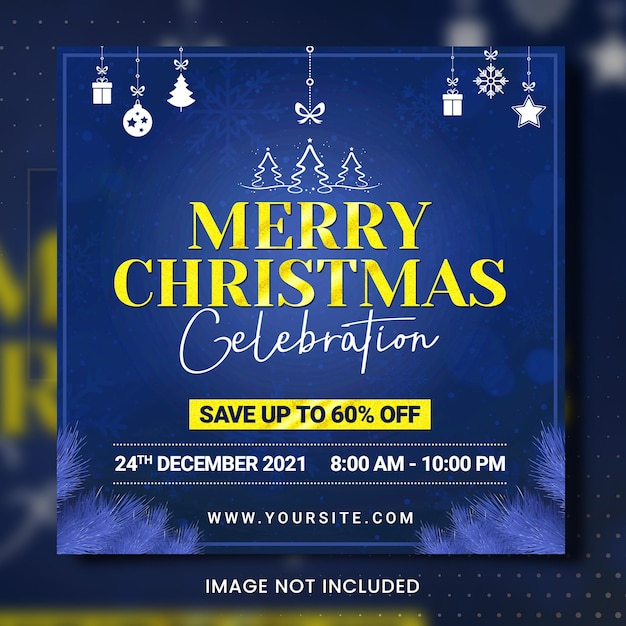 PSD christmas offer banner