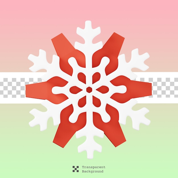 PSD christmas paper cut snowflakes isolated. christmas, new year holiday celebration icon. 3d render