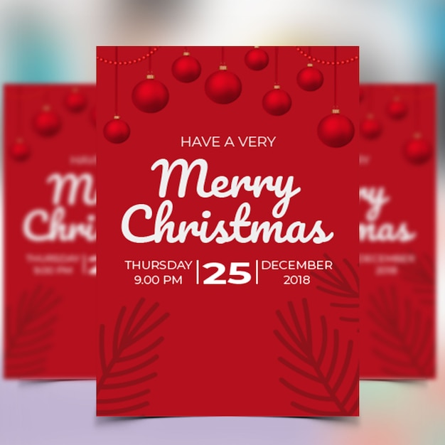 Christmas party flyer