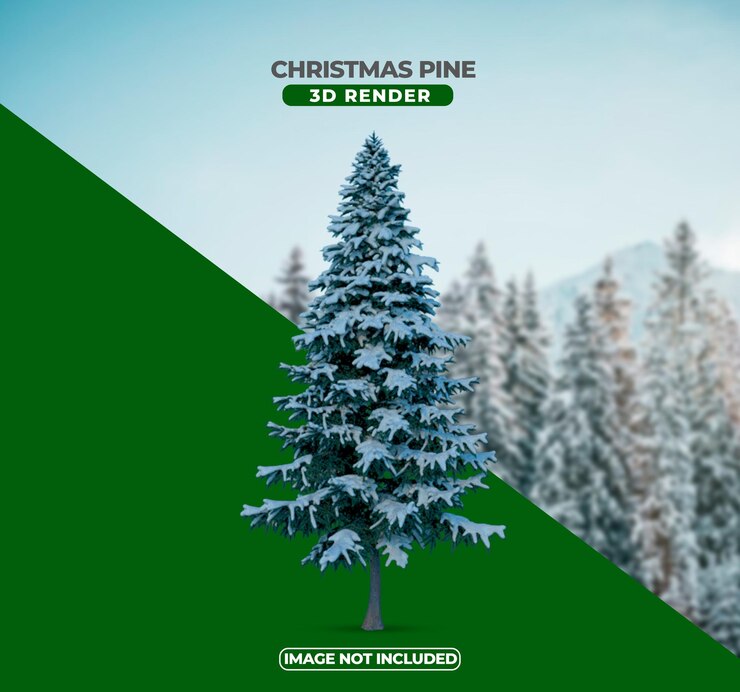 PSD christmas pine
