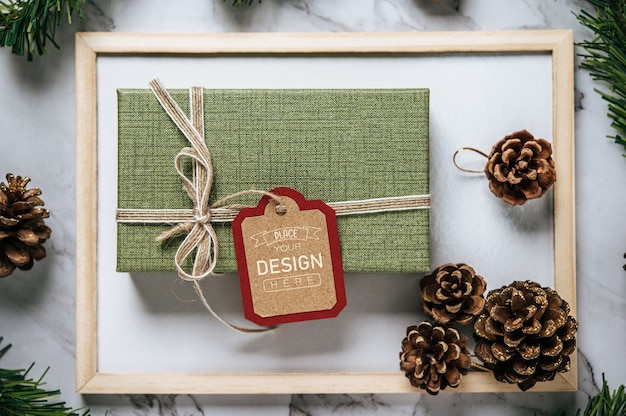 Christmas present tag PSD