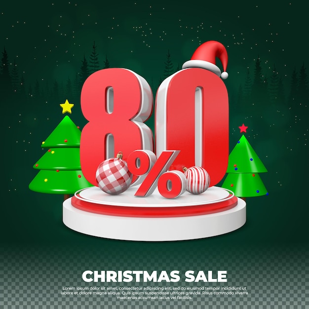 クリスマス セール 80% 3d