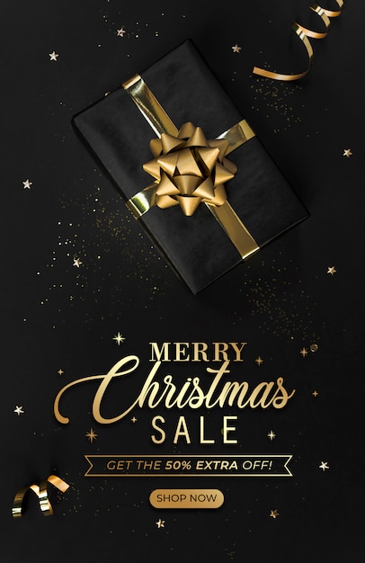 Christmas sale banner cover page Website.