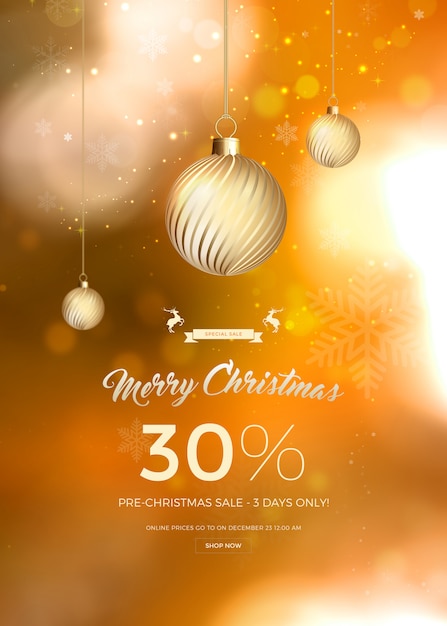 PSD christmas sale banner template