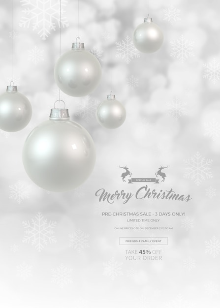 PSD christmas sale banner