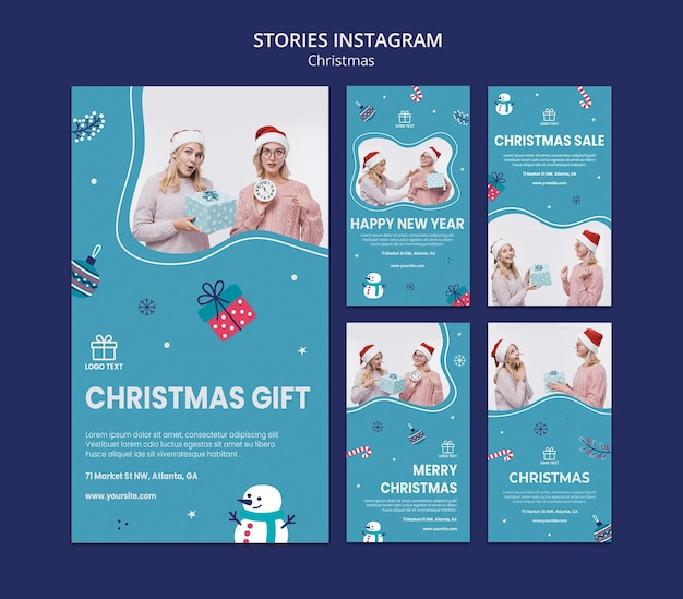 Christmas sale stories template