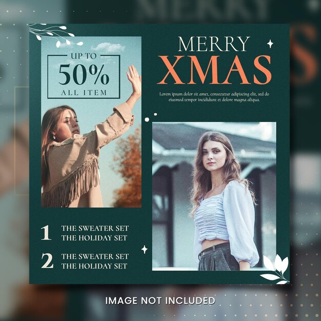 Christmas sale template