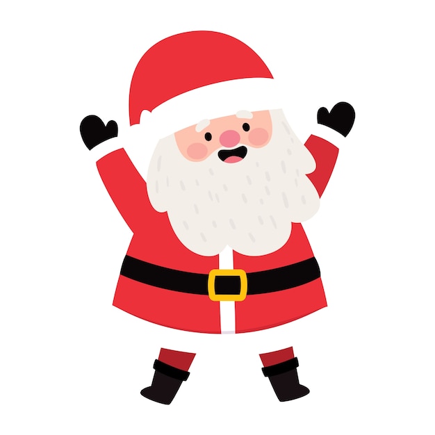 PSD christmas santa illustration