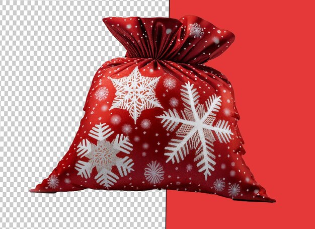 PSD christmas santa sack red