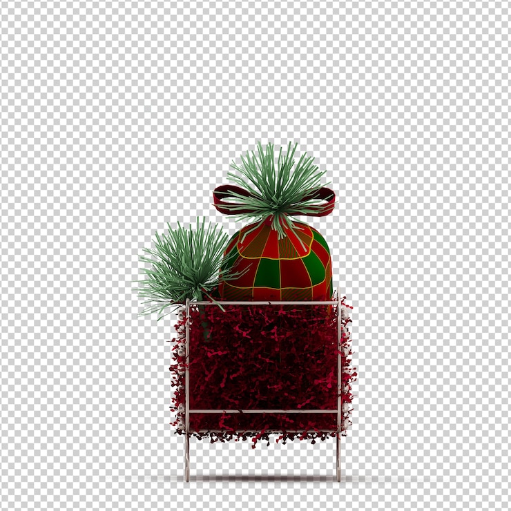 PSD  christmas sleigh