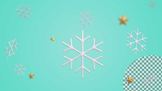 Christmas Snow Flakes 3D