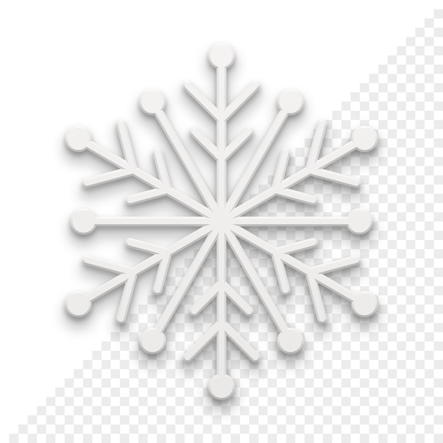 Christmas Snowflake 3d icon