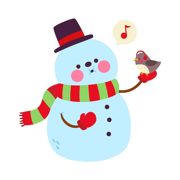 Christmas Snowman Illustratie