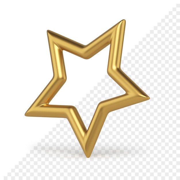 PSD christmas star 3d icon