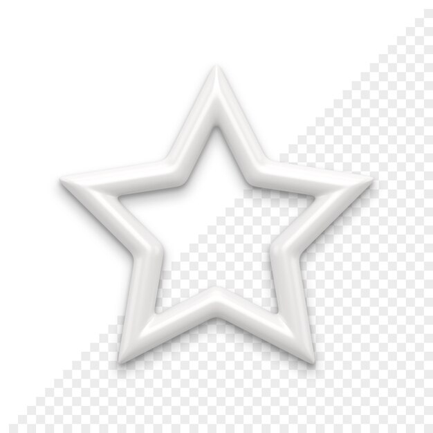 PSD christmas star 3d icon