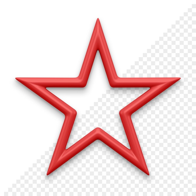 PSD christmas star 3d icon