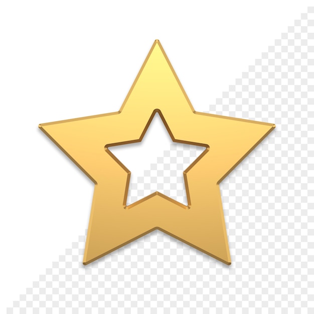 Christmas star 3d icon