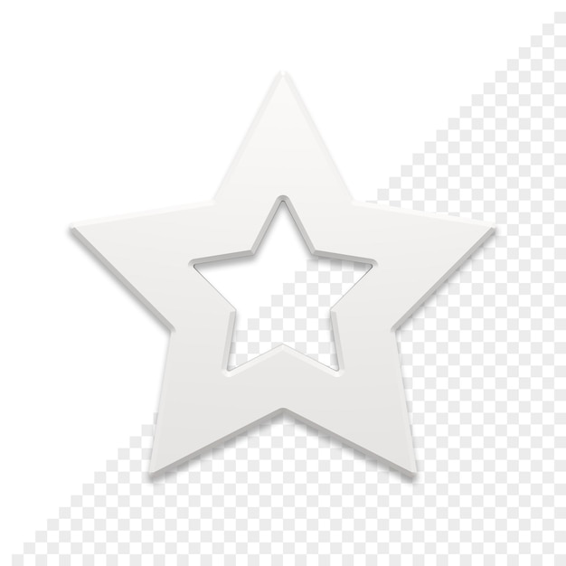 PSD christmas star 3d icon