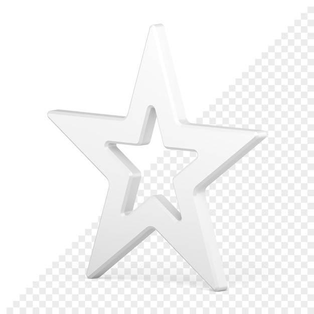 Christmas star 3d icon