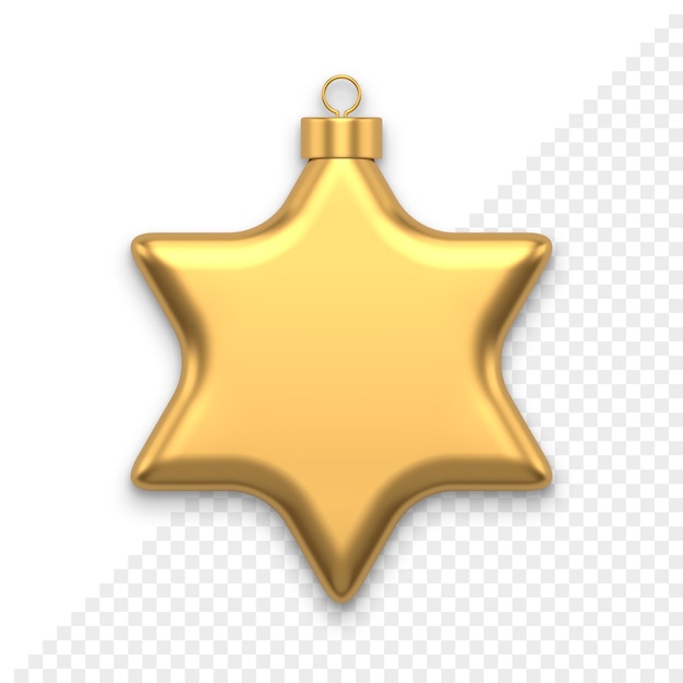 Christmas star 3d icon