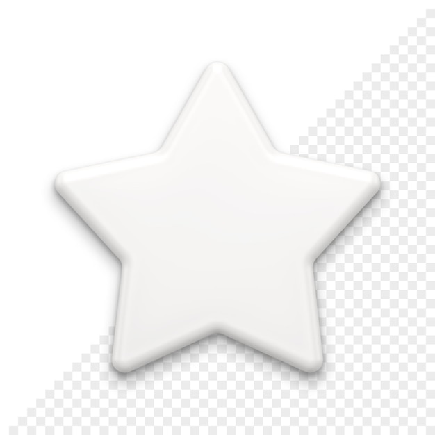 PSD christmas star 3d icon