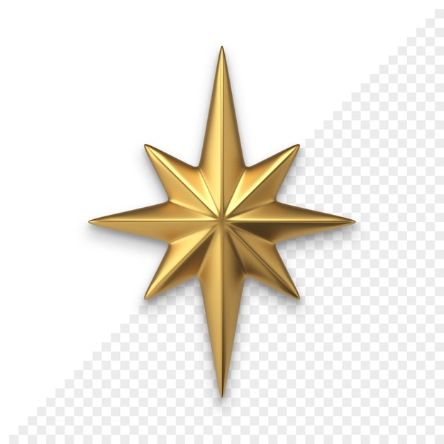 Christmas Star 3d Icon