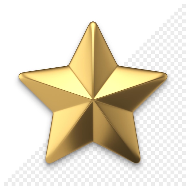 PSD christmas star 3d icon