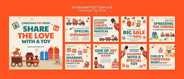 PSD christmas template design