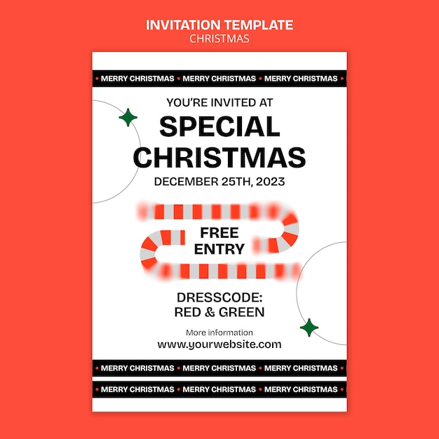 PSD christmas template design