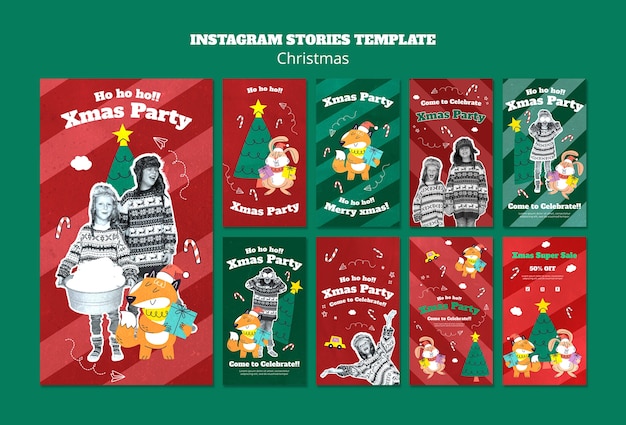 PSD christmas template design