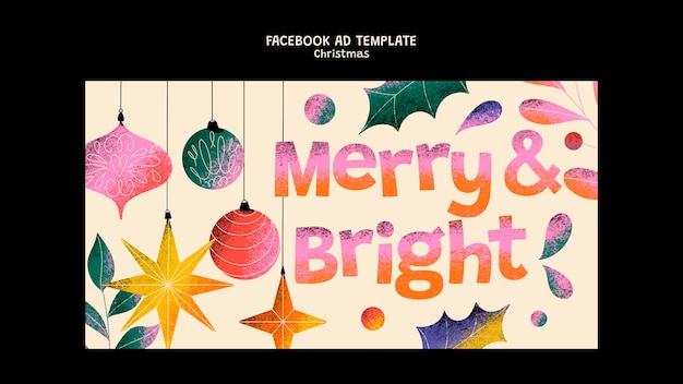 PSD christmas template design