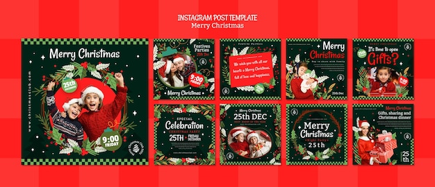 PSD christmas template design