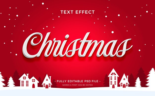 Christmas text effect