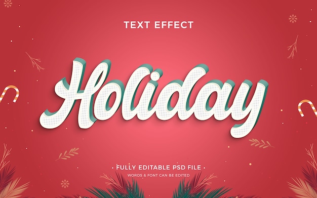 Christmas text effect