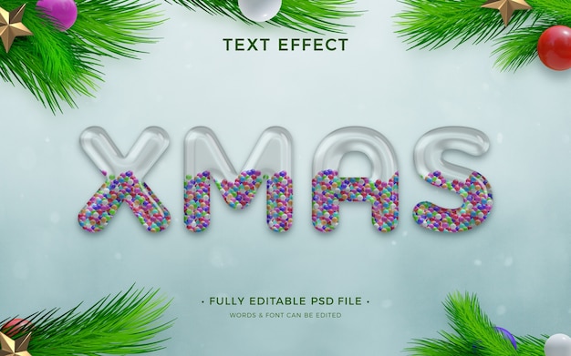 Christmas text effect