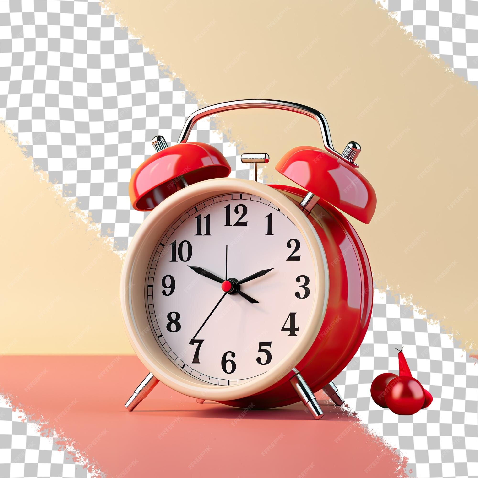 Premium PSD | Christmas themed alarm clock isolated on a transparent ...