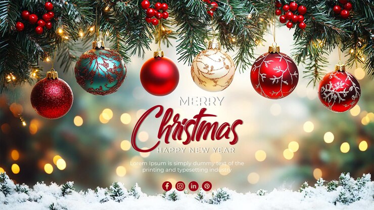 PSD christmas tinsel background