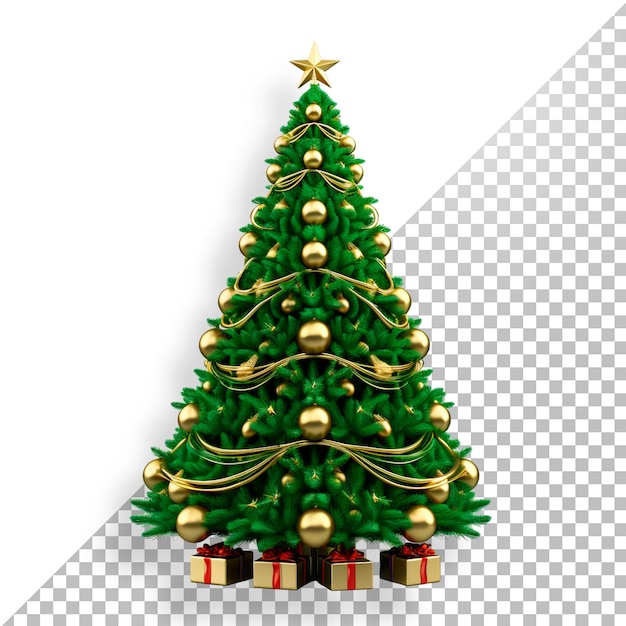 PSD christmas tree in 3d